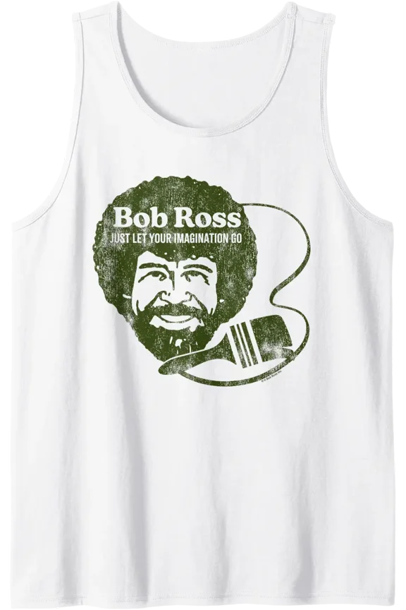 Bob Ross Just Let Your Imagination Go Tank Top Size S-3XL