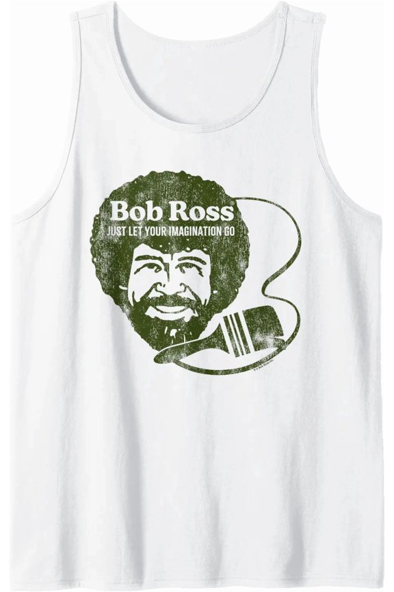Bob Ross Just Let Your Imagination Go Tank Top Size S-3XL
