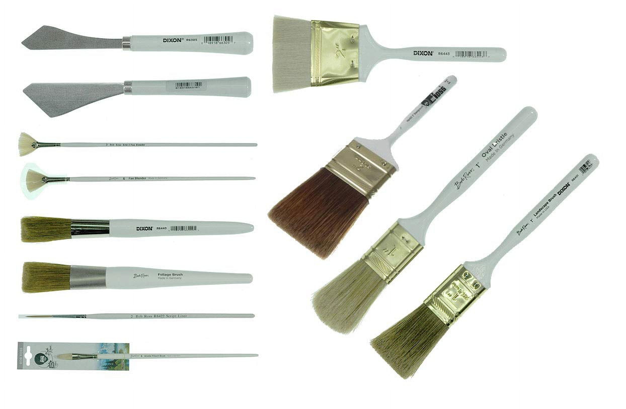 Bob Ross Painting Supplies Knife Set with Background Blender Brush Kit