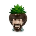 thumbnail image 1 of Bob Ross Mini Ceramic Planter with Artificial Succulent Plant, 1 of 7