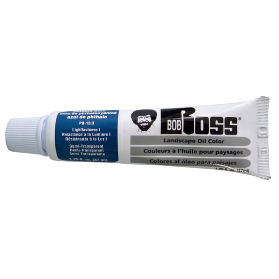 Bob Ross Oil Paint, 37ml Tube, Pthalo Blue