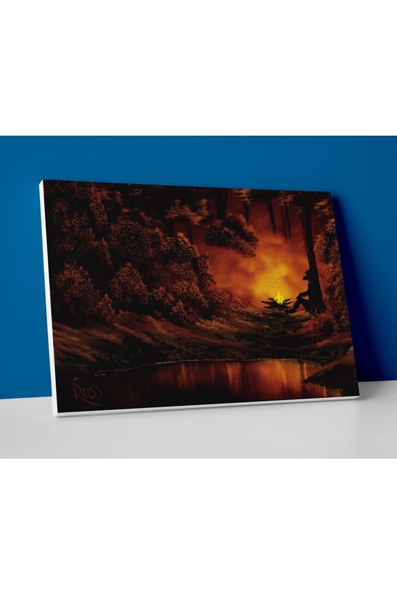 Bob Ross Painting Poster or Wrapped Canvas