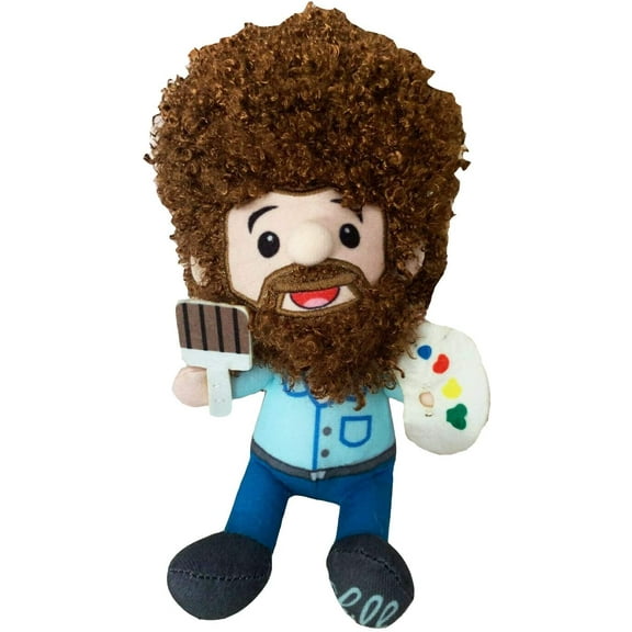 Bob Ross Plush Toy 10 inches - a Happy Little Plush Figure