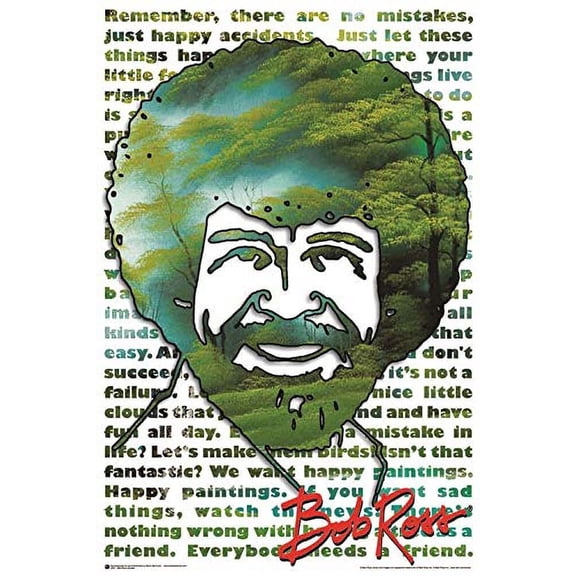 Bob Ross Quotes Poster 24in x 36in