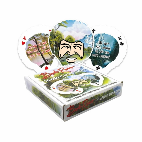 Bob Ross Shaped Playing Cards by AQUARIUS
