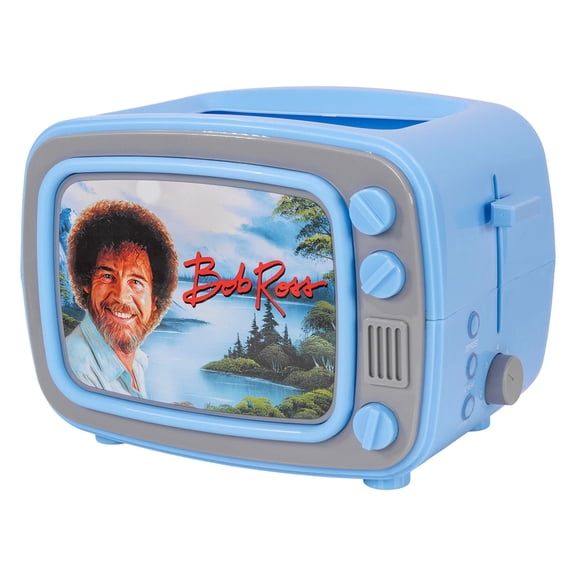 Uncanny Brands Bob Ross Retro TV Toaster, 2-Slice Toaster with Light-Up Frame