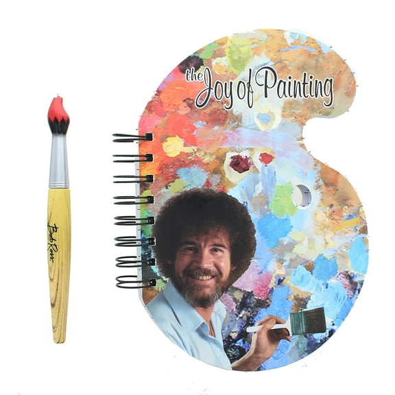 Bob Ross "The Joy of Painting" Paint Palette Journal & Brush Pen