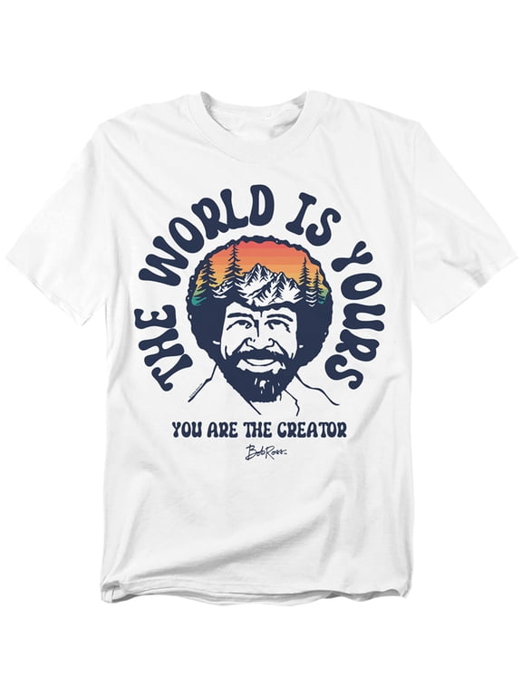 The World Is Yours Unisex Adult T Shirt, White, Medium