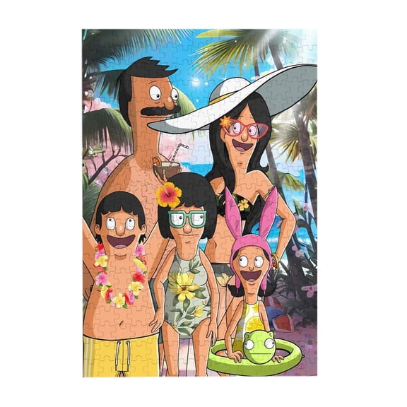Bob'S Burgers 300 Piece Puzzles,Wooden Jigsaw Puzzle,Home Decor Birthday Party Gift,Fun And Challenging Family Games