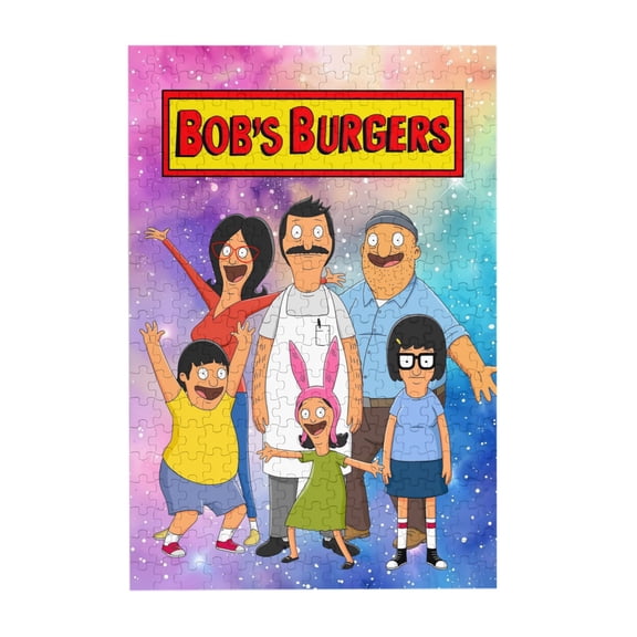 Bob'S Burgers 300 Piece Puzzles,Wooden Jigsaw Puzzle,Home Decor Birthday Party Gift,Fun And Challenging Family Games