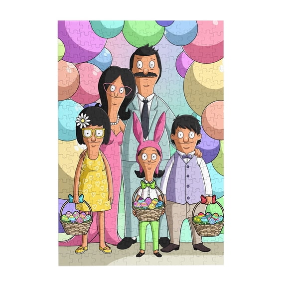 Bob'S Burgers 300 Piece Puzzles,Wooden Jigsaw Puzzle,Home Decor Birthday Party Gift,Fun And Challenging Family Games