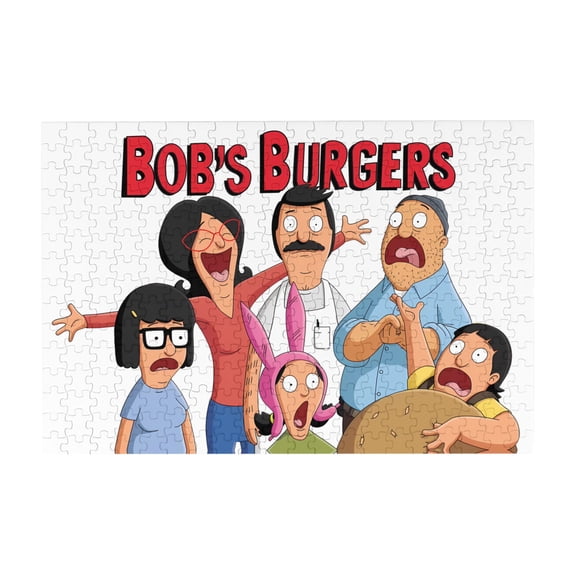 Bob'S Burgers 300 Piece Puzzles,Wooden Jigsaw Puzzle,Home Decor Birthday Party Gift,Fun And Challenging Family Games