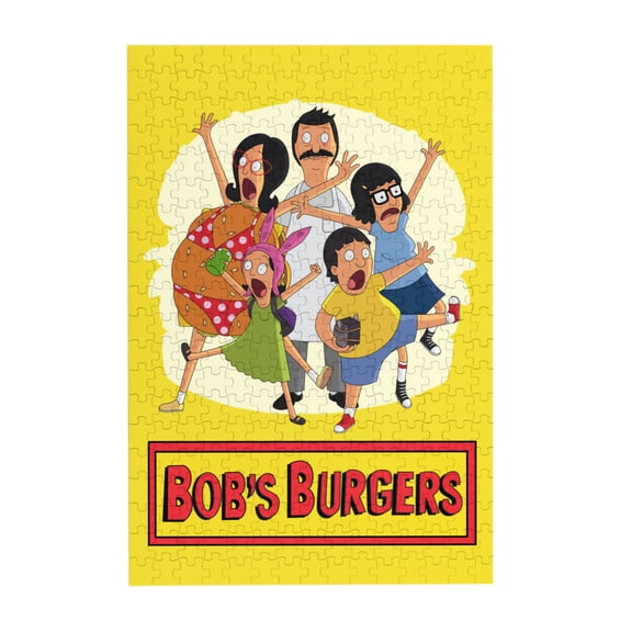 Bob'S Burgers 300 Piece Puzzles,Wooden Jigsaw Puzzle,Home Decor Birthday Party Gift,Fun And Challenging Family Games