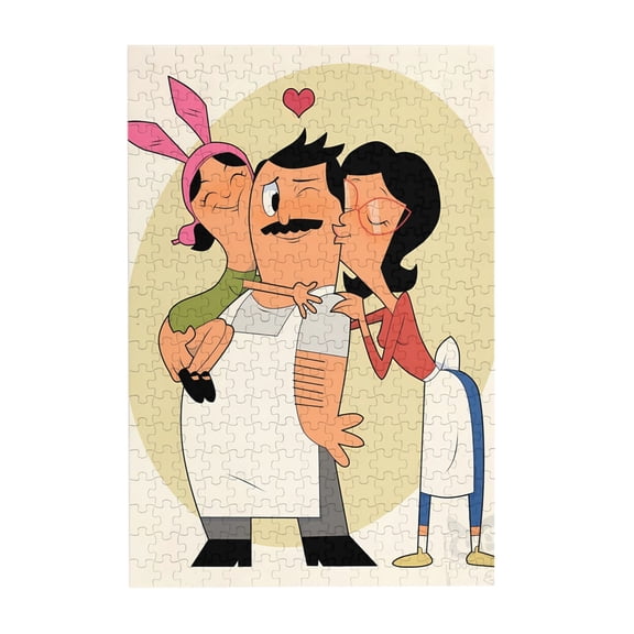 Bob'S Burgers 300 Piece Puzzles,Wooden Jigsaw Puzzle,Home Decor Birthday Party Gift,Fun And Challenging Family Games