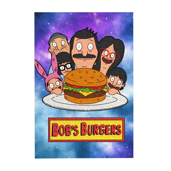 Bob'S Burgers 300 Piece Puzzles,Wooden Jigsaw Puzzle,Home Decor Birthday Party Gift,Fun And Challenging Family Games