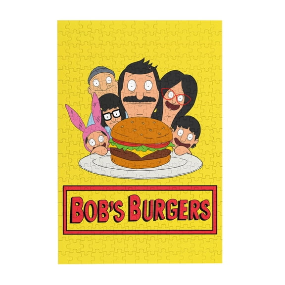 Bob'S Burgers 300 Piece Puzzles,Wooden Jigsaw Puzzle,Home Decor Birthday Party Gift,Fun And Challenging Family Games