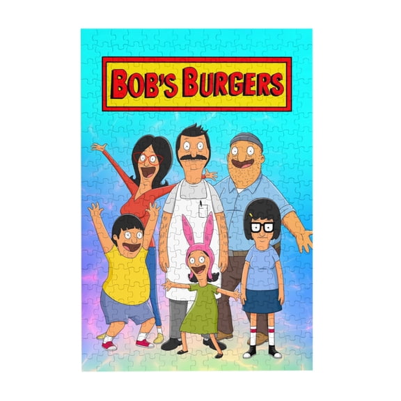 Bob'S Burgers 300 Piece Puzzles,Wooden Jigsaw Puzzle,Home Decor Birthday Party Gift,Fun And Challenging Family Games