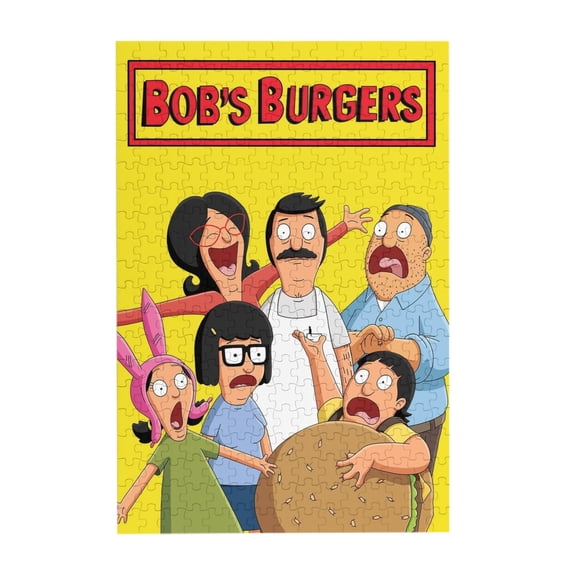Bob'S Burgers 300 Piece Puzzles,Wooden Jigsaw Puzzle,Home Decor Birthday Party Gift,Fun And Challenging Family Games