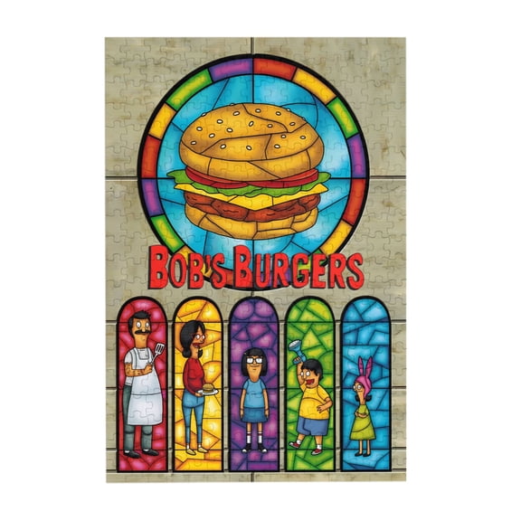 Bob'S Burgers 300 Piece Puzzles,Wooden Jigsaw Puzzle,Home Decor Birthday Party Gift,Fun And Challenging Family Games