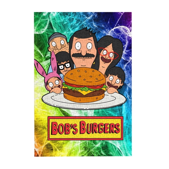 Bob'S Burgers 300 Piece Puzzles,Wooden Jigsaw Puzzle,Home Decor Birthday Party Gift,Fun And Challenging Family Games