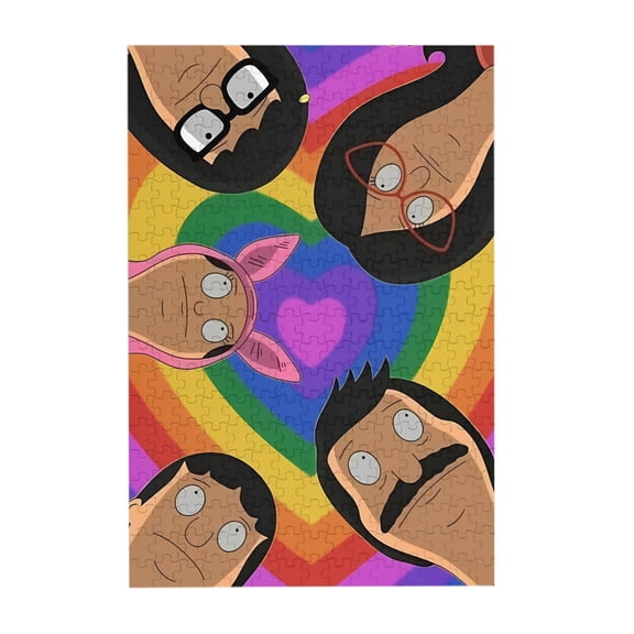 Bob'S Burgers 300 Piece Puzzles,Wooden Jigsaw Puzzle,Home Decor Birthday Party Gift,Fun And Challenging Family Games