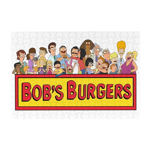 Bob'S Burgers 300 Piece Puzzles,Wooden Jigsaw Puzzle,Home Decor Birthday Party Gift,Fun And Challenging Family Games