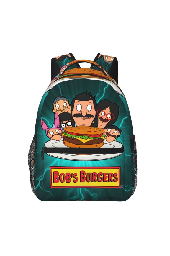 Bob'S Burgers Backpack Travel Casual Daypack College Bookbag Laptop Bag Work Business Shoulder Bag 16 Inch