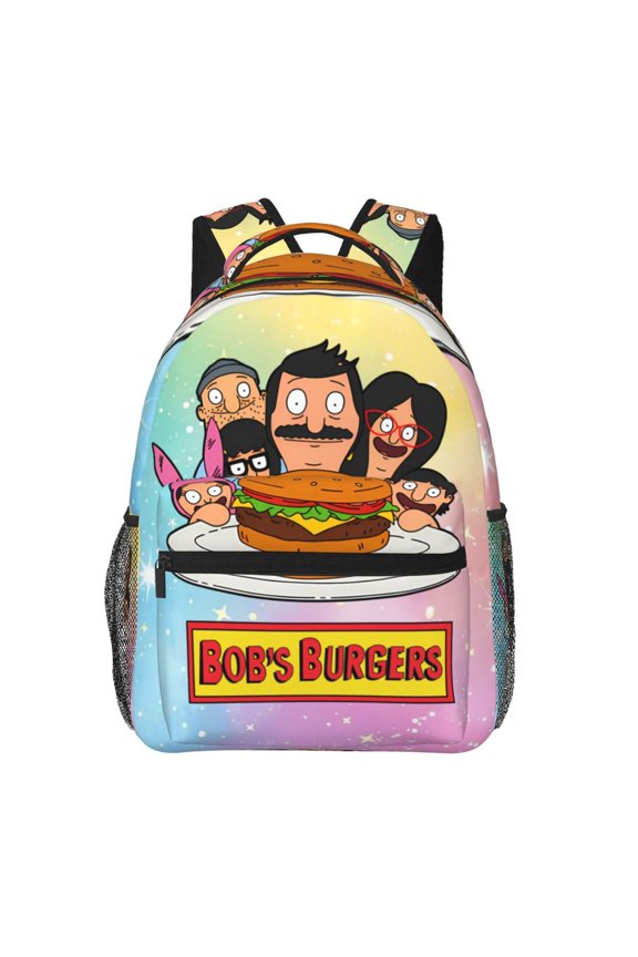 Bob'S Burgers Backpack Travel Casual Daypack College Bookbag Laptop Bag Work Business Shoulder Bag 16 Inch