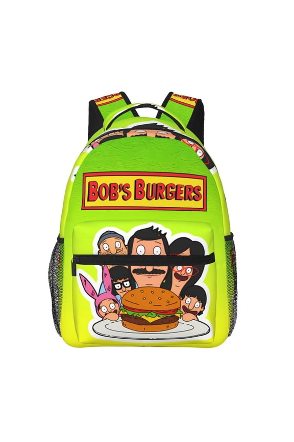 Bob'S Burgers Backpack Travel Casual Daypack College Bookbag Laptop Bag Work Business Shoulder Bag 16 Inch