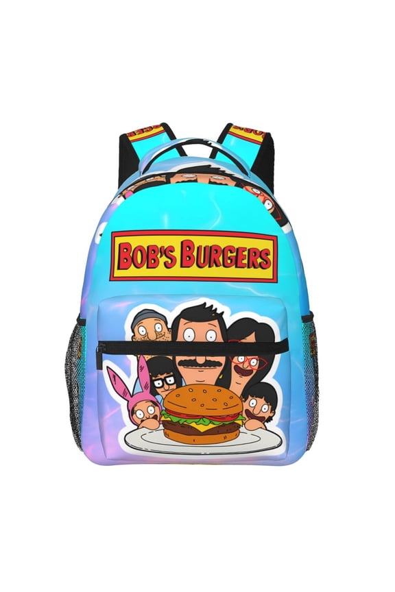Bob'S Burgers Backpack Travel Casual Daypack College Bookbag Laptop Bag Work Business Shoulder Bag 16 Inch