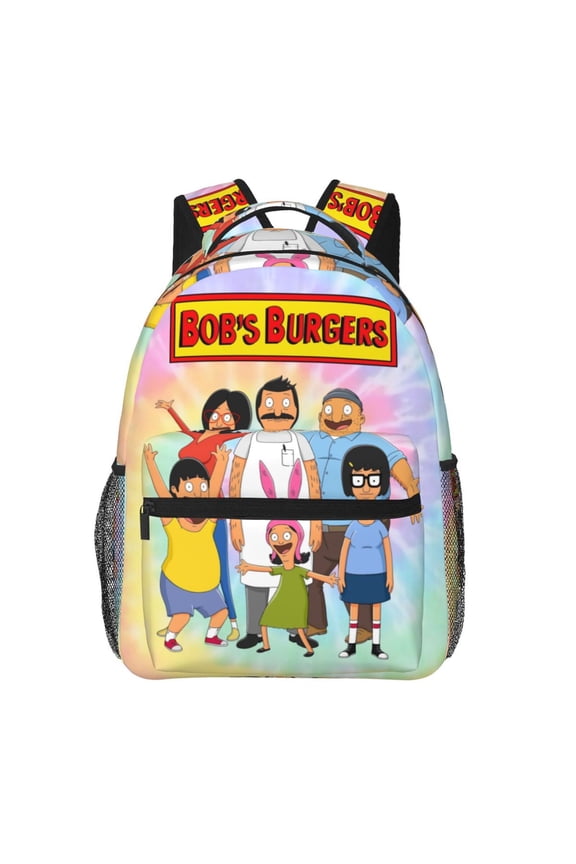 Bob'S Burgers Backpack Travel Casual Daypack College Bookbag Laptop Bag Work Business Shoulder Bag 16 Inch