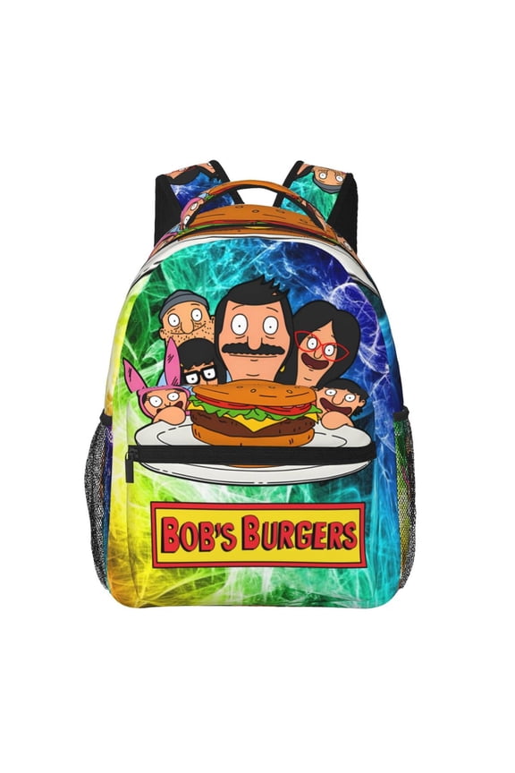 Bob'S Burgers Backpack Travel Casual Daypack College Bookbag Laptop Bag Work Business Shoulder Bag 16 Inch