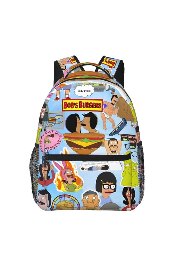 Bob'S Burgers Backpack Travel Casual Daypack College Bookbag Laptop Bag Work Business Shoulder Bag 16 Inch