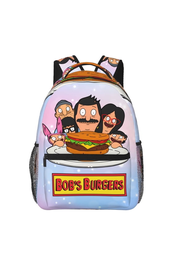 Bob'S Burgers Backpack Travel Casual Daypack College Bookbag Laptop Bag Work Business Shoulder Bag 16 Inch