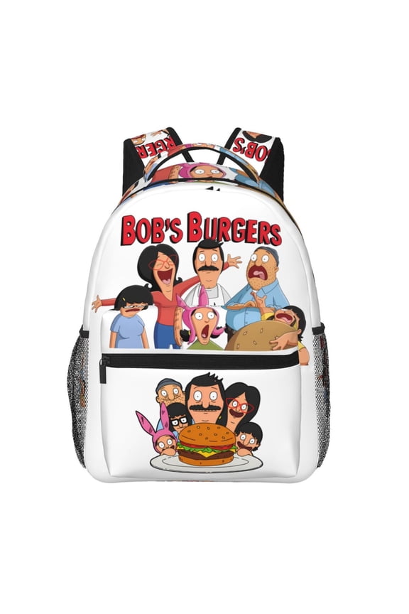 Bob'S Burgers Backpack Travel Casual Daypack College Bookbag Laptop Bag Work Business Shoulder Bag 16 Inch