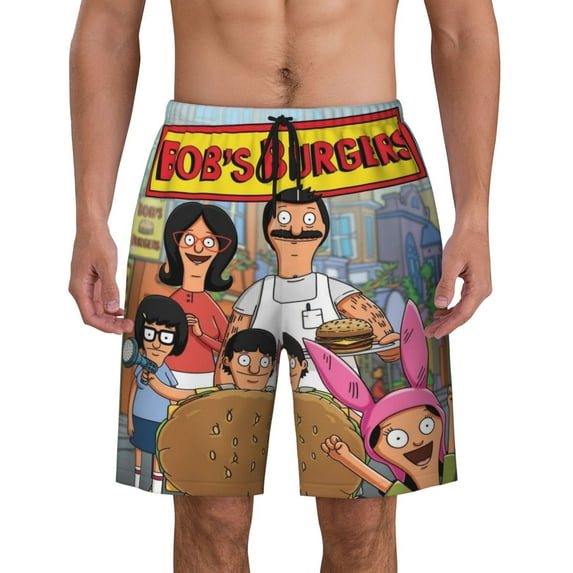 Bob'S Burgers Boys Swim Trunks Quick Dry Swim Shorts Kids Bathing Suits Boy Swimsuit Swimwear