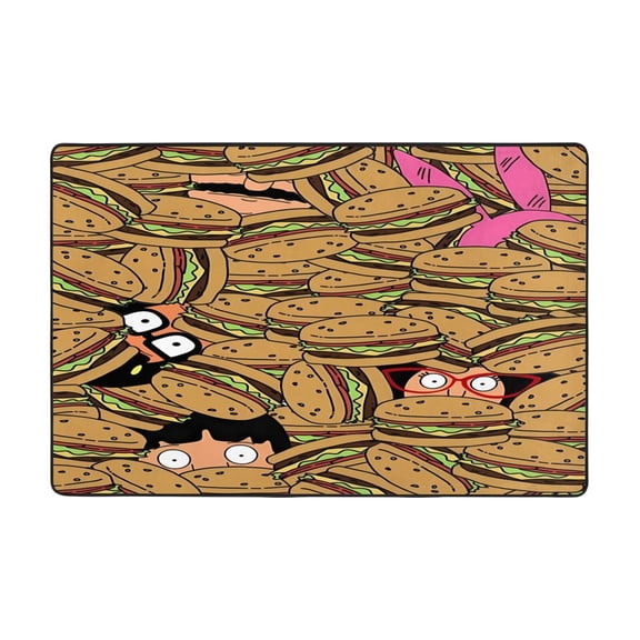 Bob'S Burgers Rugs Washable Cover Floor Rug Carpets Bathroom Decorations For Kitchen Bedroom Indoor 36"X24"