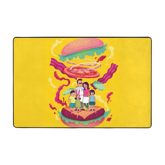 Bob'S Burgers Rugs Washable Cover Floor Rug Carpets Bathroom Decorations For Kitchen Bedroom Indoor 36"X24"