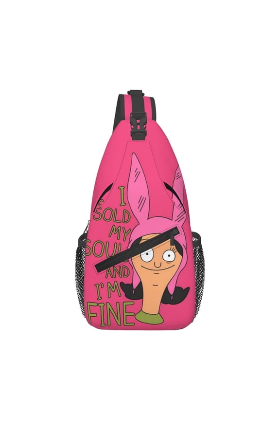 Bob'S Burgers Sling Bag Crossbody Sling Backpack Chest Bag Daypack Purses Shoulder Bag For Women Men Travel Hiking
