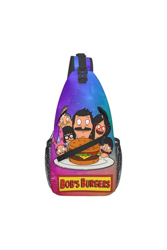 Bob'S Burgers Sling Bag Crossbody Sling Backpack Chest Bag Daypack Purses Shoulder Bag For Women Men Travel Hiking