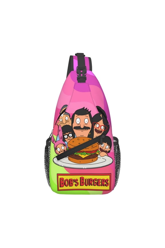 Bob'S Burgers Sling Bag Crossbody Sling Backpack Chest Bag Daypack Purses Shoulder Bag For Women Men Travel Hiking