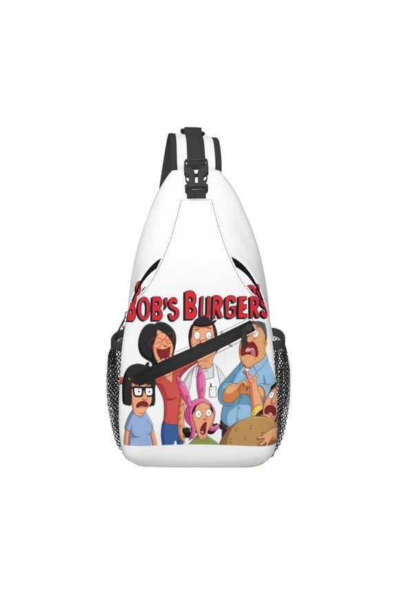 Bob'S Burgers Sling Bag Crossbody Sling Backpack Chest Bag Daypack Purses Shoulder Bag For Women Men Travel Hiking