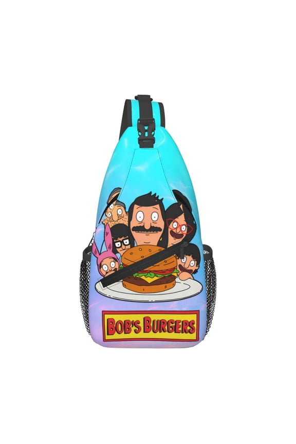 Bob'S Burgers Sling Bag Crossbody Sling Backpack Chest Bag Daypack Purses Shoulder Bag For Women Men Travel Hiking