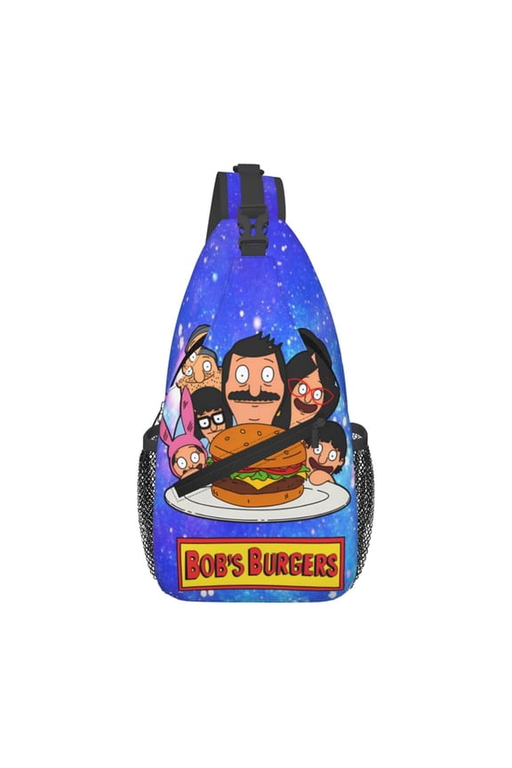 Bob'S Burgers Sling Bag Crossbody Sling Backpack Chest Bag Daypack Purses Shoulder Bag For Women Men Travel Hiking