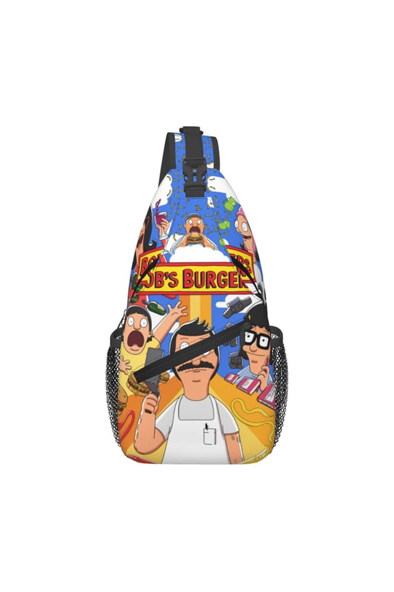 Bob'S Burgers Sling Bag Crossbody Sling Backpack Chest Bag Daypack Purses Shoulder Bag For Women Men Travel Hiking