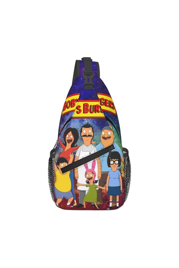Bob'S Burgers Sling Bag Crossbody Sling Backpack Chest Bag Daypack Purses Shoulder Bag For Women Men Travel Hiking
