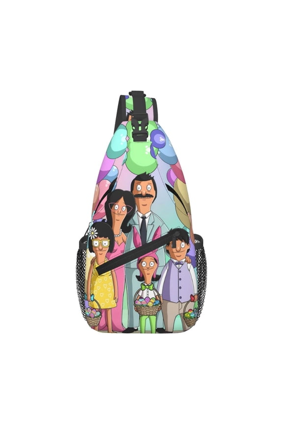 Bob'S Burgers Sling Bag Crossbody Sling Backpack Chest Bag Daypack Purses Shoulder Bag For Women Men Travel Hiking