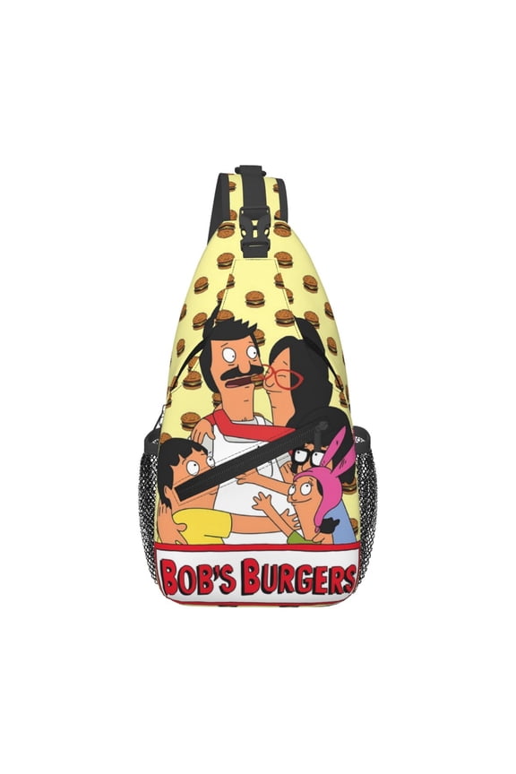 Bob'S Burgers Sling Bag Crossbody Sling Backpack Chest Bag Daypack Purses Shoulder Bag For Women Men Travel Hiking