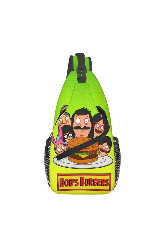 Bob'S Burgers Sling Bag Crossbody Sling Backpack Chest Bag Daypack Purses Shoulder Bag For Women Men Travel Hiking