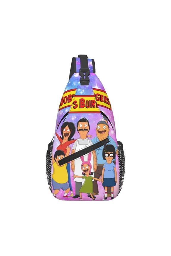 Bob'S Burgers Sling Bag Crossbody Sling Backpack Chest Bag Daypack Purses Shoulder Bag For Women Men Travel Hiking